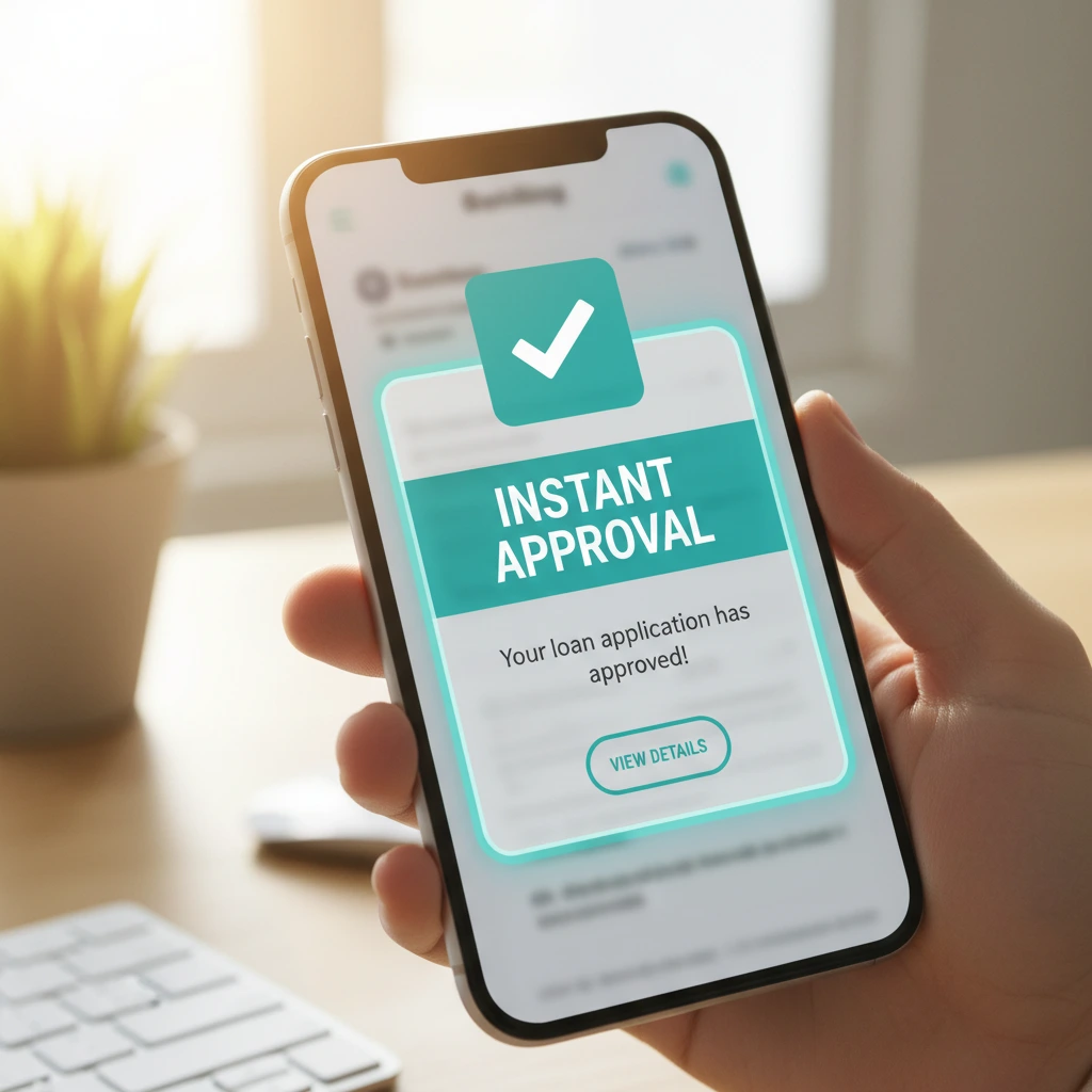 Approved on phone closeup